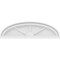 Ekena Millwork Elliptical 3 Spoke Architectural Grade PVC Pediment, 26"W x 7-1/2"H x 2"P PEDPS026X075ELL03 - alternate 2
